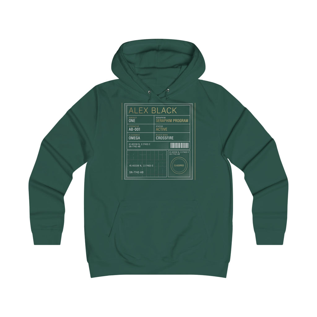 College Library Card Hoodie — Vintage Library Card Design