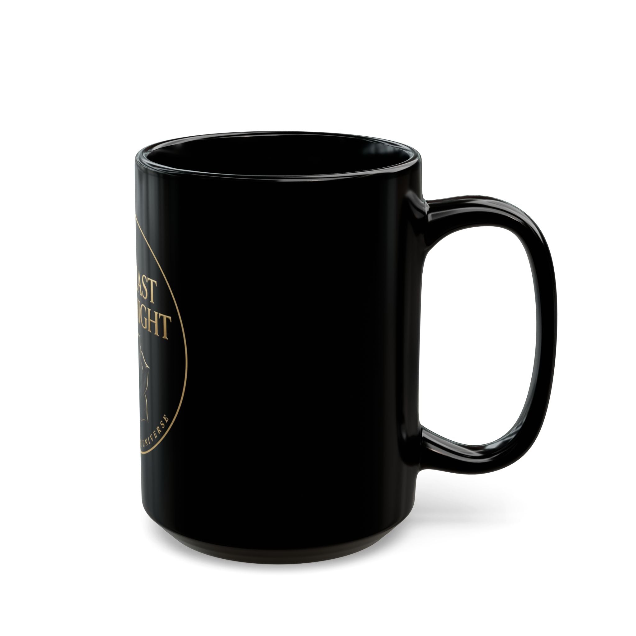 The Beast at Midnight Black Mug — Gothic Rose Coffee Cup