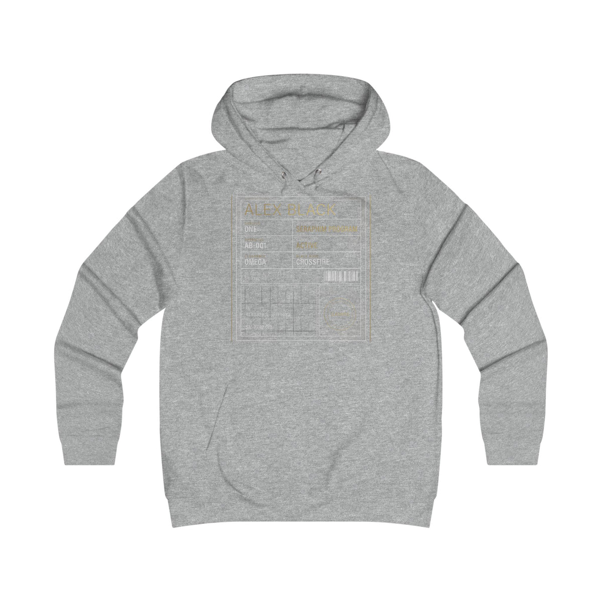 College Library Card Hoodie — Vintage Library Card Design