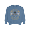 Alex Black Seraphim Division Sweatshirt — Winged Rose Emblem Crewneck