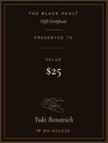 The Black Vault Gift Certificate